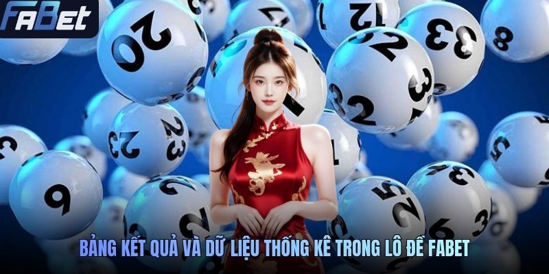 Bảng kết quả và dữ liệu thống kê trong lô đề FABET