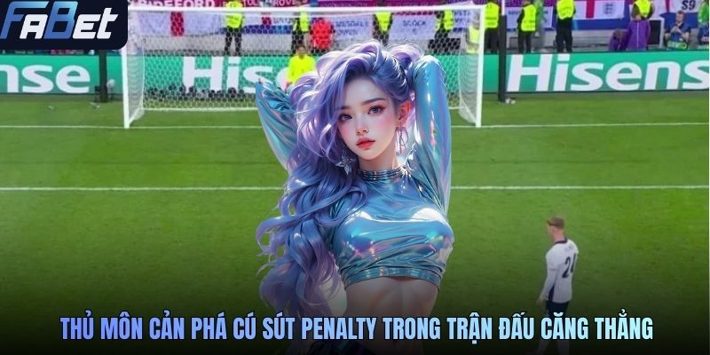 Thủ môn cản phá cú sút penalty trong trận đấu căng thẳng